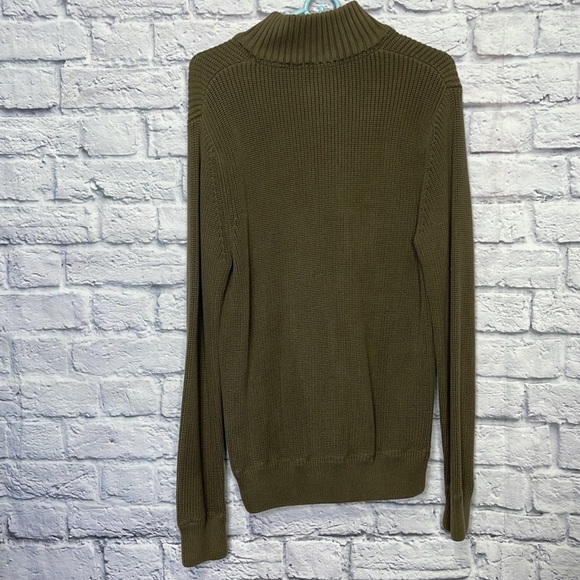 J Crew Pull over Sweater olive 100% cotton size M - Picture 2 of 7